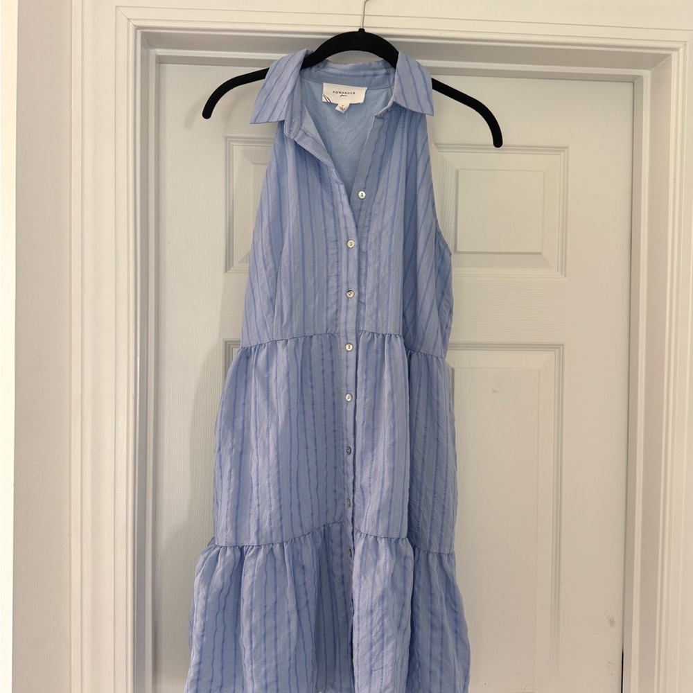 Pomander Place Seersucker Sailor Dress - Picture 3 of 3